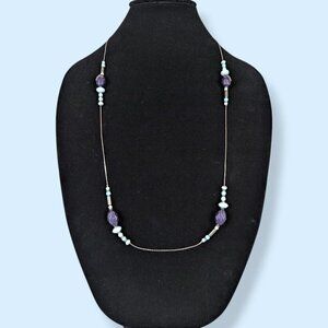 (2/$20) Charming Charlie Long Dainty Beaded Necklace